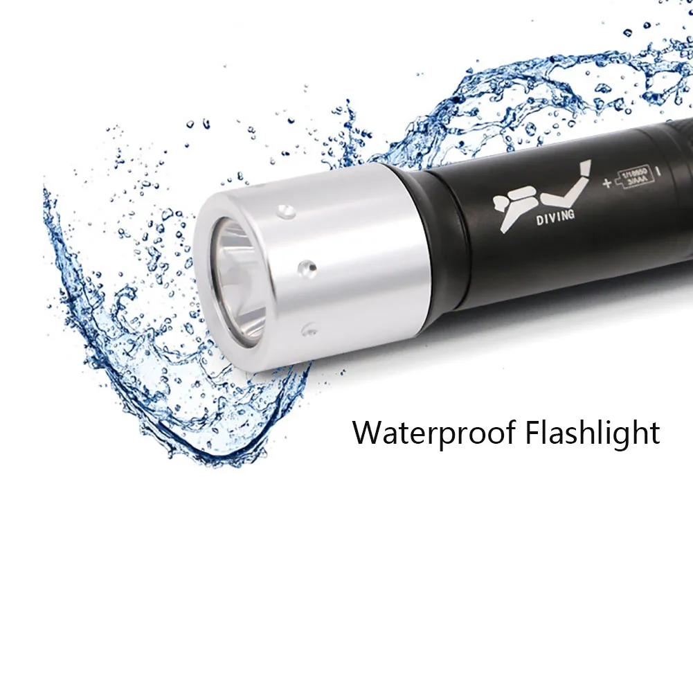 Высококачественный профессиональный фонарь для дайвинга, водонепроницаемый, 3 режима, светодиодный фонарик для дайвинга, подводный фонарь, Lanternas 1*18650/3* AAA