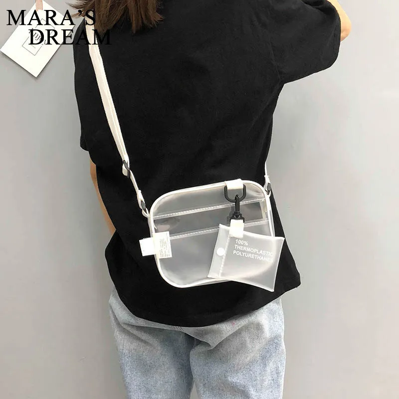Прозрачная Матовая пляжная маленькая квадратная сумка Mara's Drea в гонконгском