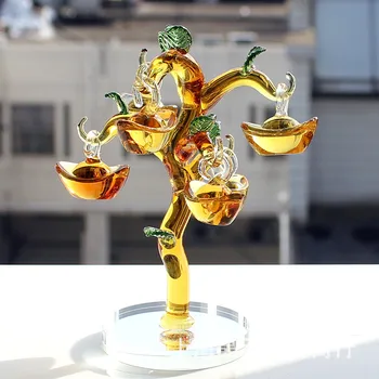 

new Crystal tree cash cow cherry tree home decorations living room Decoration