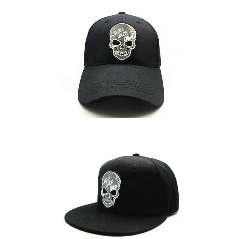 

LDSLYJR 2018 personality skull embroidery cotton Baseball Cap hip-hop cap Adjustable Snapback Hats for kids and adult size 277