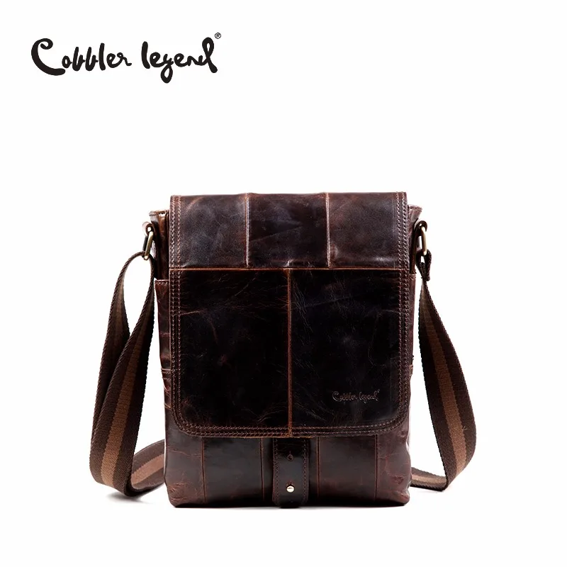 Cobbler Legend модная мужская деловая летняя сумка на плечо портфель из натуральной