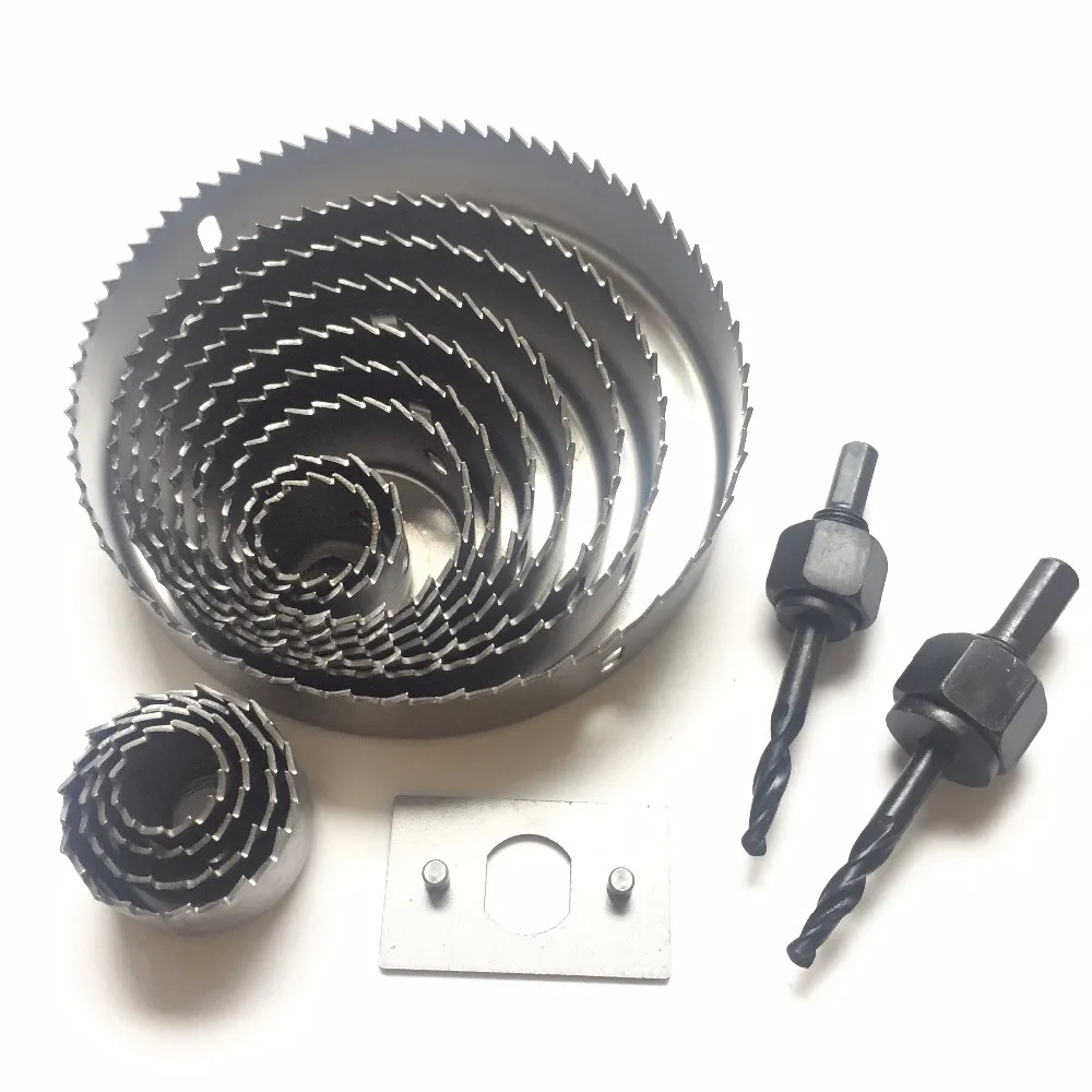 

13pcs 3/4"-5" (19mm-127mm) Hole Saw Cutting Set Kit Drill bit set 19-127mm Wood Metal Alloys Circular Round & Case Durable
