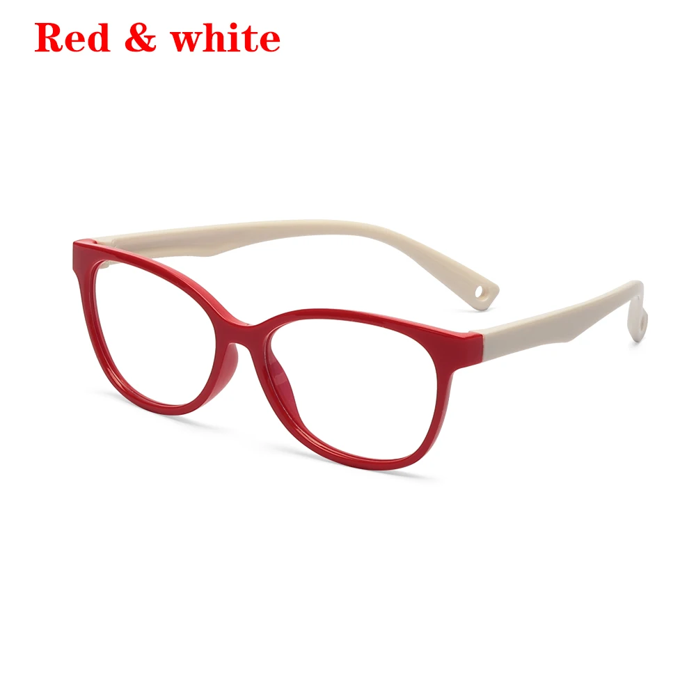 Новые детские очки в оправе анти-голубые лучи очки Мягкая силиконовая оправа Детские гибкие защитные компьютерные очки - Цвет оправы: 3
