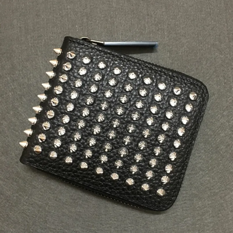 2019 Solid Unisex Time-limited Cosysunny Real Leather Wallet Rivets Square Zipper Bag Colorful Short And Universal Coin Purse 2019 Solid Unisex Time-limited Cosysunny Real Leather Wallet Rivets Square Zipper Bag Colorful Short And Universal Coin Purse