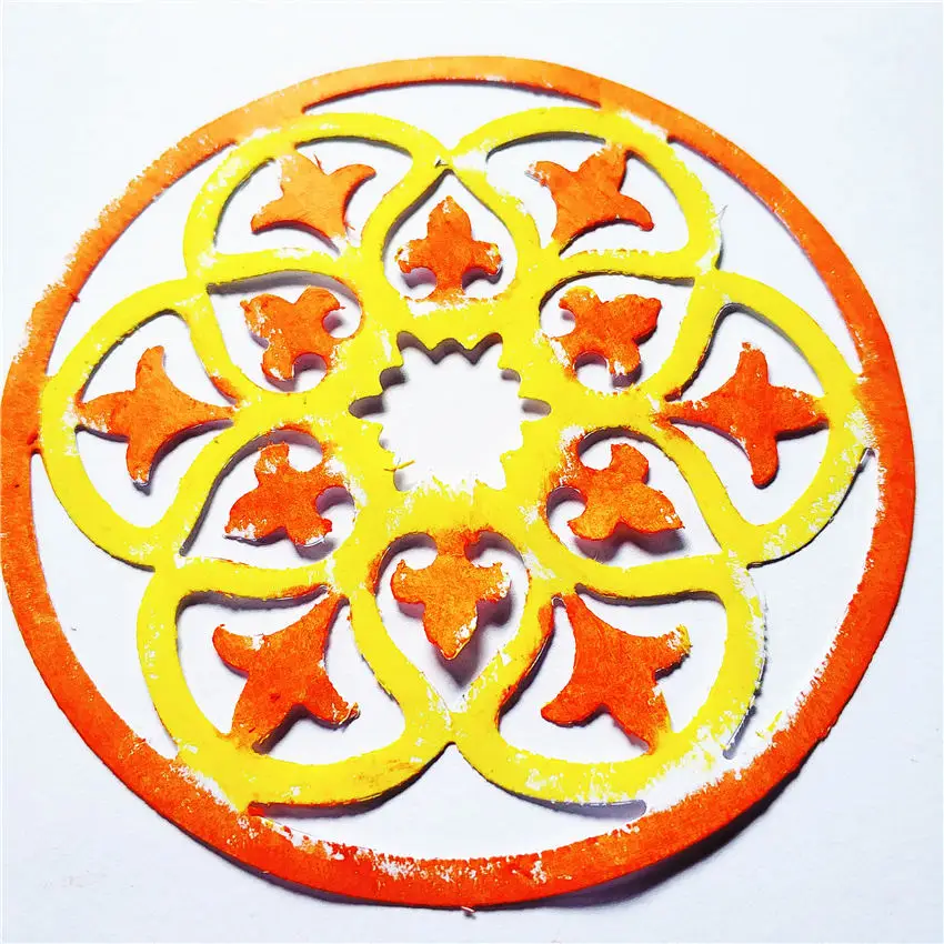 Metal Cutting Dies Craft Bilateral Wreath Carbon Steel Embossing Stencil DIY Scrapbooking Pad Handmade Papercra | Дом и сад