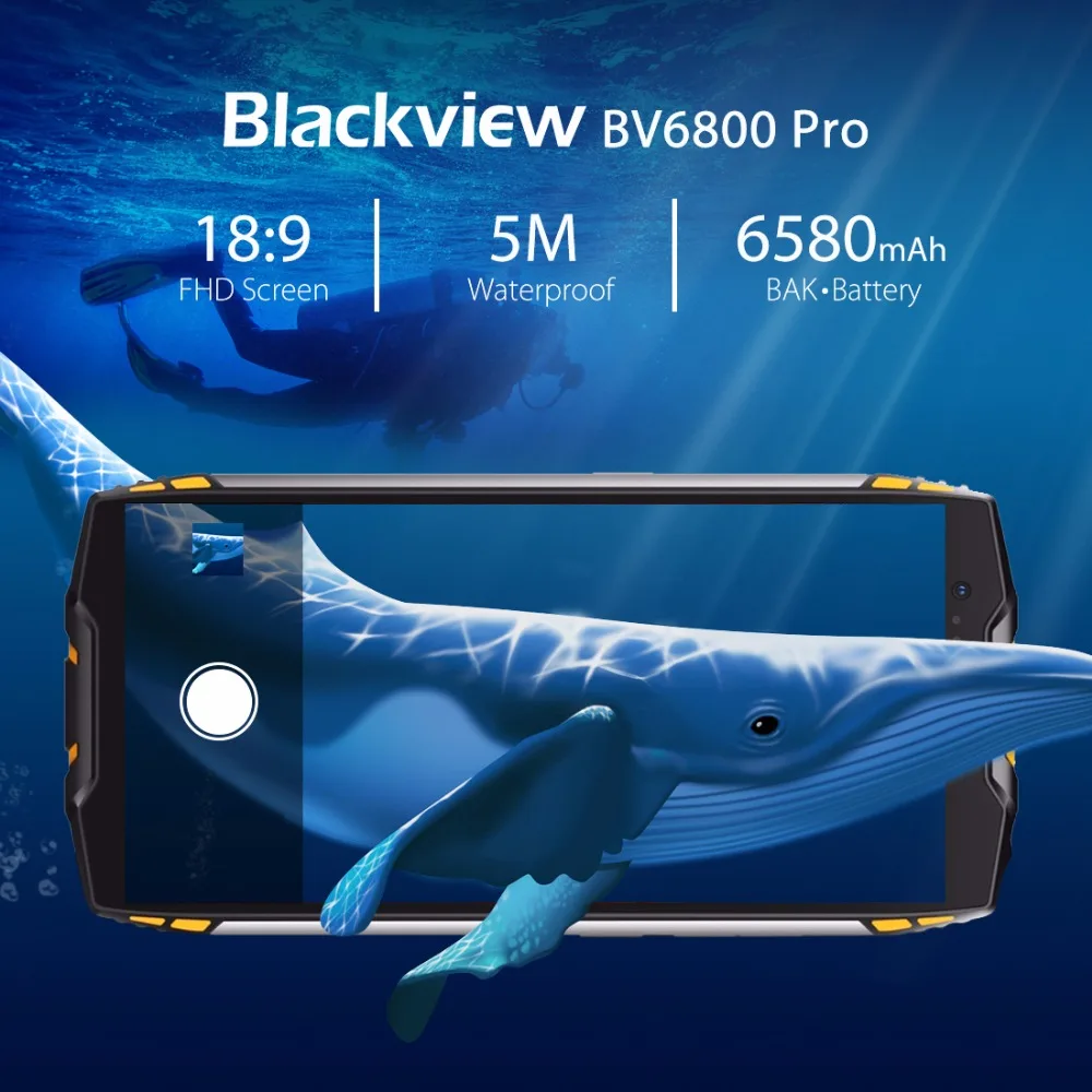 Blackview BV6800 Pro смартфон с 5 7 дюймовым дисплеем восьмиядерным процессором MT6750T ОЗУ 4