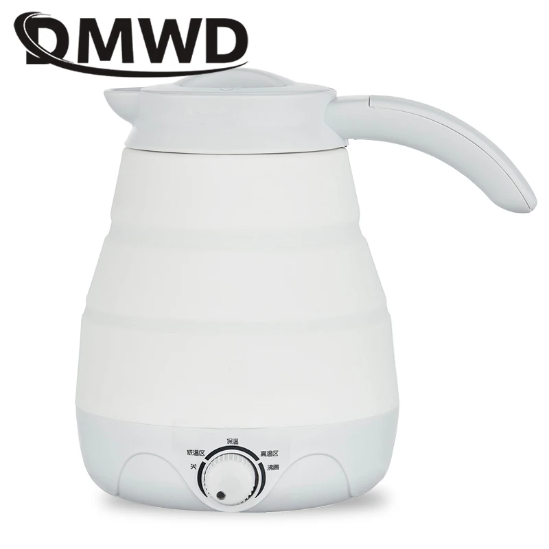DMWD, двойное напряжение, теплоизоляция, электрический чайник, силиконовый, складной, портативный, для путешествий, котел для нагрева воды, чайник для заваривания чая
