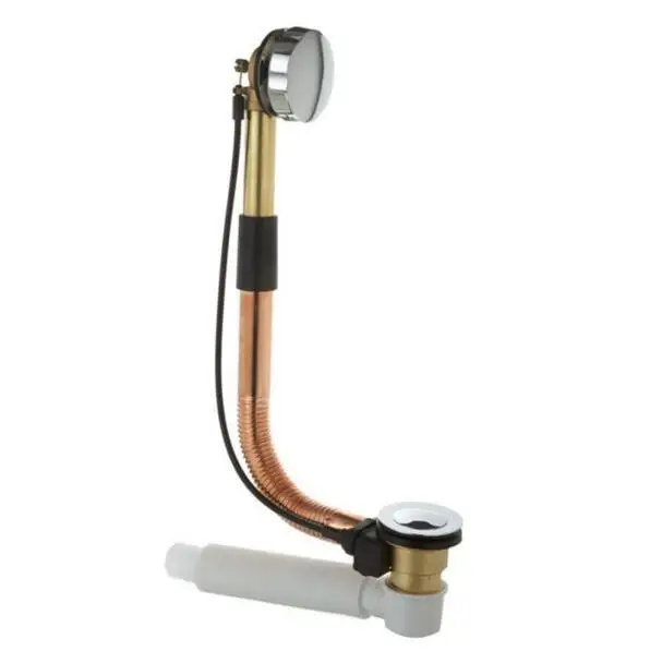 Медная роторная Ванна устройство для удаления воды канализационная труба chorme или Золотая Ванна Слив для ванной отходов и перелива