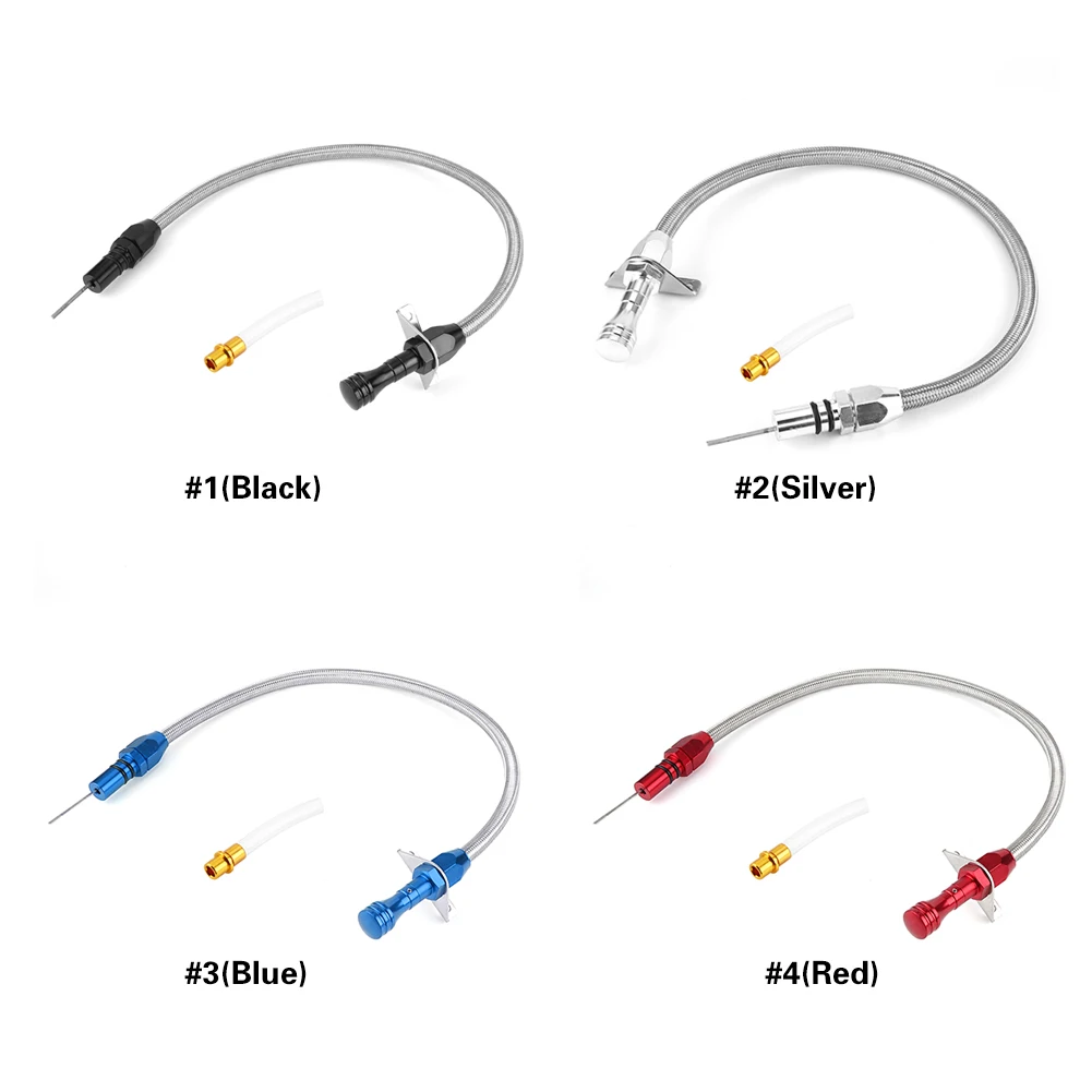 

540mm Flexible Stainless Steel Transmission Dipstick Universal for Chevy /for GM TH350 350 Oil Dipstick Rustproof Dipstick