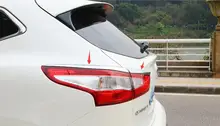 

Lapetus Chrome Rear Tail Lamps Lights Eyebrow Eyelid Cover Trim Accessories Fit For Nissan Qashqai J11 2014 2015 2016 ABS