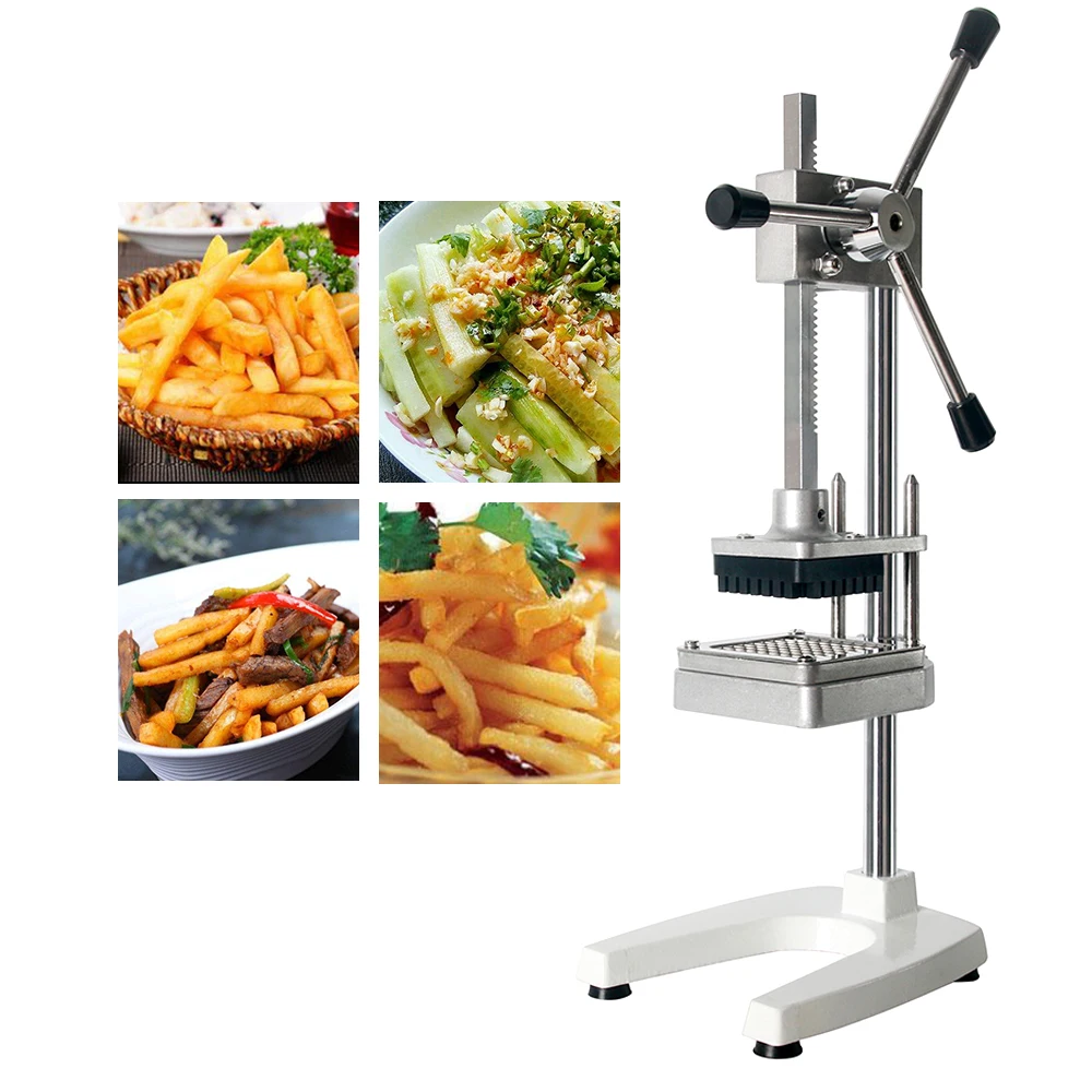 

GZZT Manual Potato French Fry Cutter Heavy Duty Commercial Fries Cutting Machine For Restaurant Use Potato Slicer