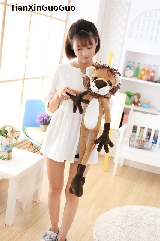 

large 60cm lovely jungle lion soft plush toy throw pillow toy birthday gift h0817