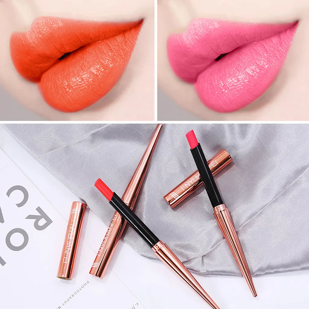 Waterproof Lipstick Matte Pumpkin Color Eat Earth Rich Vitamin E Moisturizing G605 |