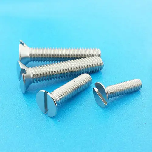100PCS M1.6 304 Stainless Steel Slot Socket Countersunk Head Screw Bolt