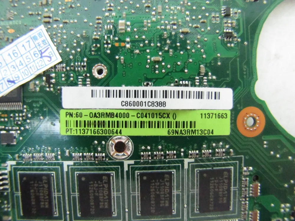 NOKOTION 60 OA3RMB4000 C041015CX материнская плата для ноутбука ASUS Eee PC 1015CX rev 1 4G DDR3 N2600 CPU