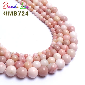 

Natural Pink Opal Stone Round Beads For Jewelry Making 15inch 6/8/10/12mm Gem Beads Spacer Beads Diy EDC Prayer Beads