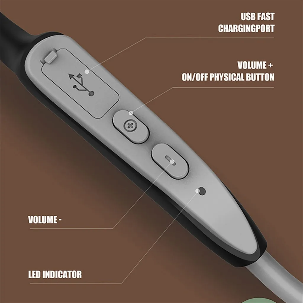 VOBERRY J20 открытые наушники Bluetooth 5,0 головные телефоны костной проводимости гарнитуры спортивные Bluetooth наушники для iPhone samsung IOS Android