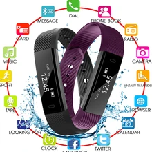 Новинка ID115 смарт-браслеты браслет IP67 водонепроницаемый спортивный шаг мониторинг сердечного ритма классический SmartBand для мужчин женщин подарок для детей