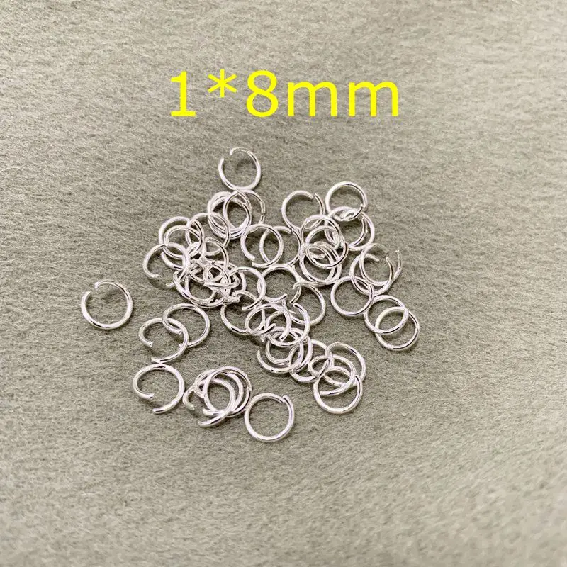 8mm Silver 4 мм 5 мм 6/7/8 мм роза цвета: золотистый, серебристый из нержавеющей стали, открытые соединительные кольца для ключей разъемы ручной самодельные Украшения, Аксессуары 100 шт - Цвет: 8mm Silver