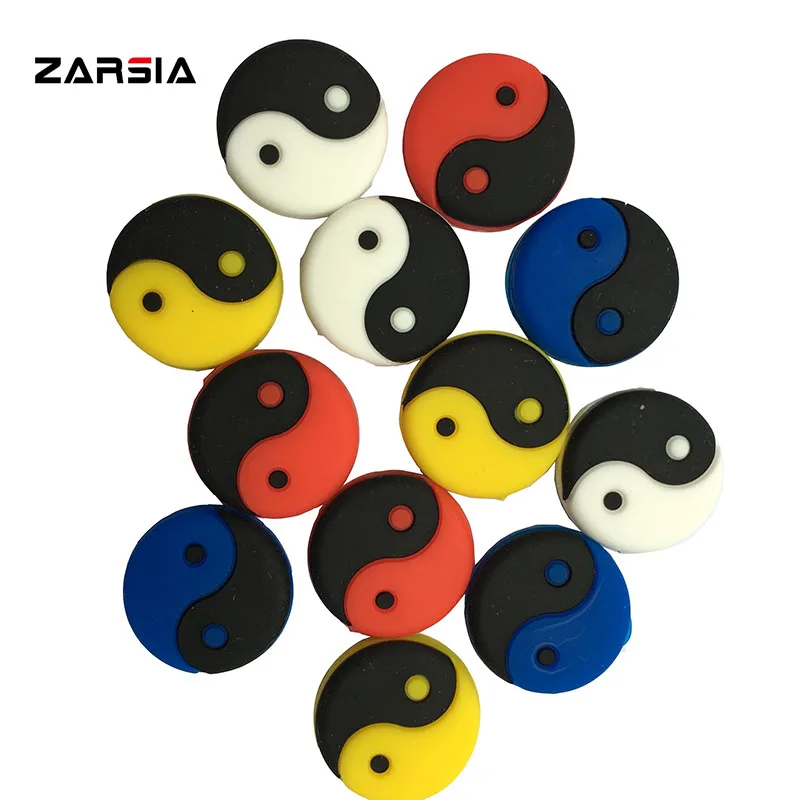 

10 pcs multicolor Tai Ji tennis shock absorber To reduce tennis racquet vibration Dampener