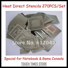 Тепло Прямая BGA Трафареты для ноутбука и Xbox 360 PS3 wii Оборудование для psp 270 шт./компл