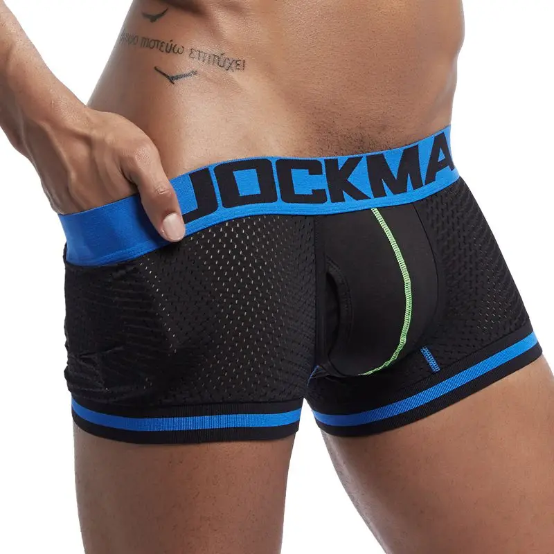 JOCKMAIL, новинка, 1 шт./лот, мужское нижнее белье, боксеры, сетка, Cuecas, боксеры, мужские боксеры, мужские боксеры, шорты для геев, мужские трусы, calzoncillos - Цвет: 08