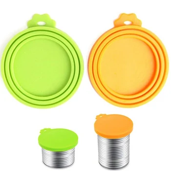 

Pet Silicone Canned Reusable Cover Sealed Feeders Food Can Lid Cover Dog Cat Storage Top Cap Lid Health Pet Daily Supplies