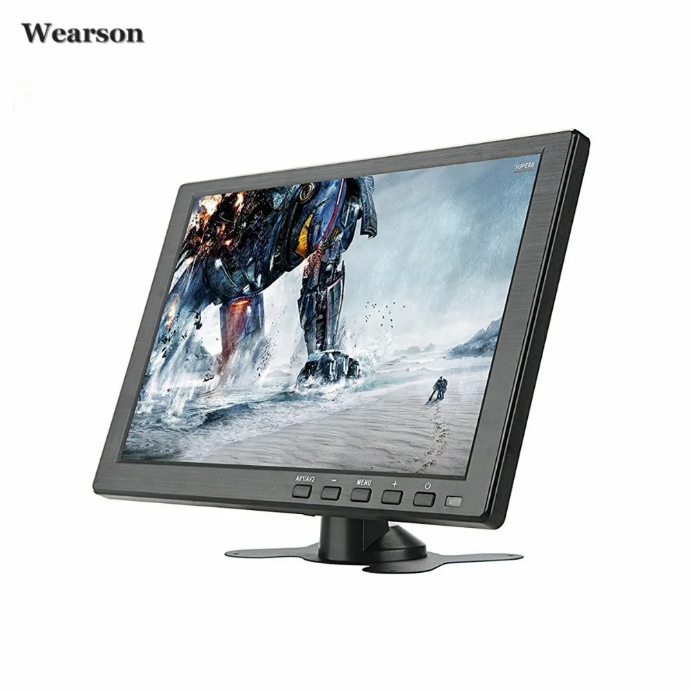 Wearson 10.1 inch HDMI VGA HD LCD Monitor Display IPS Screen 1280x800 For Raspberry pi 3 monitor Video Audio inputs (3)