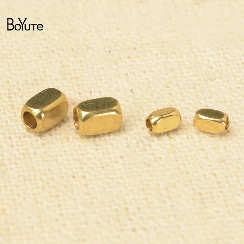 BoYuTe 200Pcs Metal Brass 23.5MM 35MM Square Beads Spacer Loose Beads Jewelry Making (3)