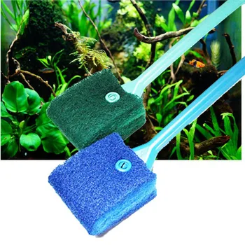 Aquarium Accessories Aquarium Glass Algae Cleaner Plant Shrimp Aquarium Fish Tank Cleaning Tool Brush Plastic Sponge