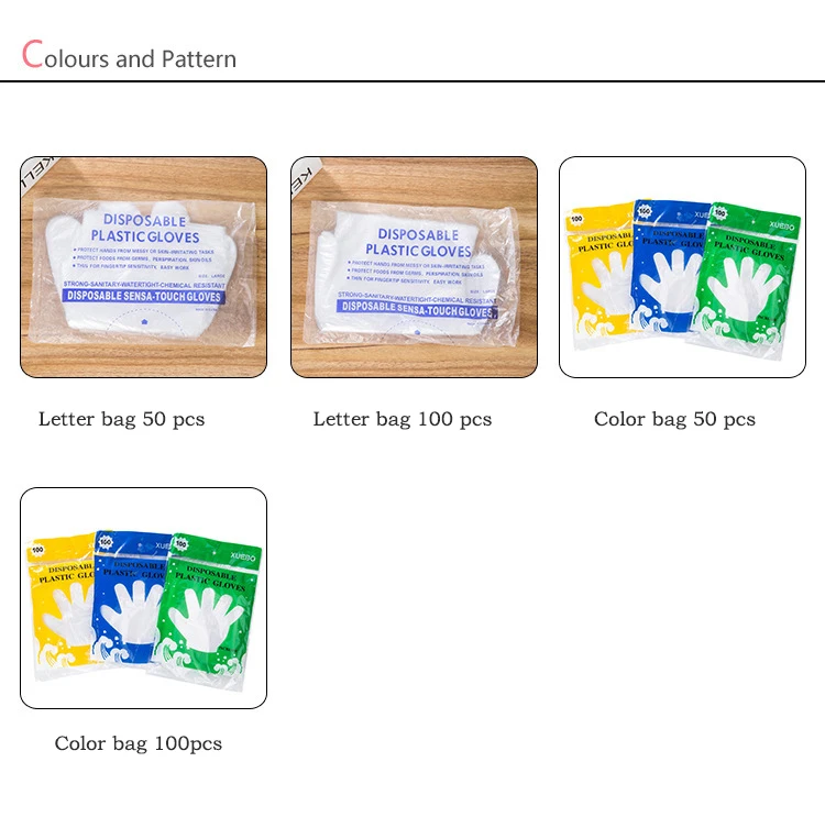 Одноразового использования одноразовые перчатки для окрашивания волос цветной мешок 100 одноразовые перчатки
