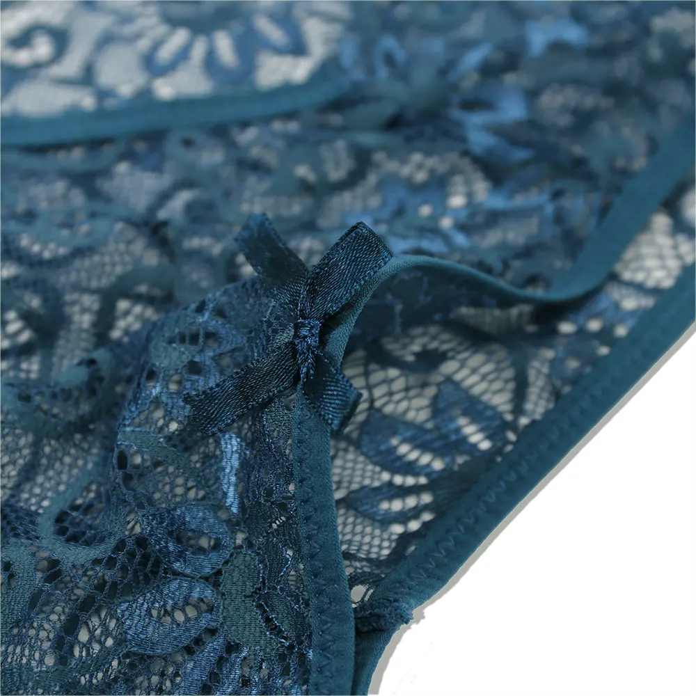 Plus Size Women's Sexy Lace Panties - Low-Rise Transparent Briefs Lingerie in S-XL image 6