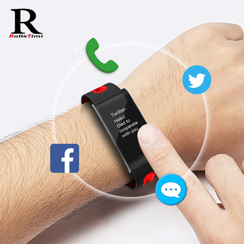 RollsTimi Смарт часы модные пульсометр водонепроницаемые спортивные Bluetooth для android IOS