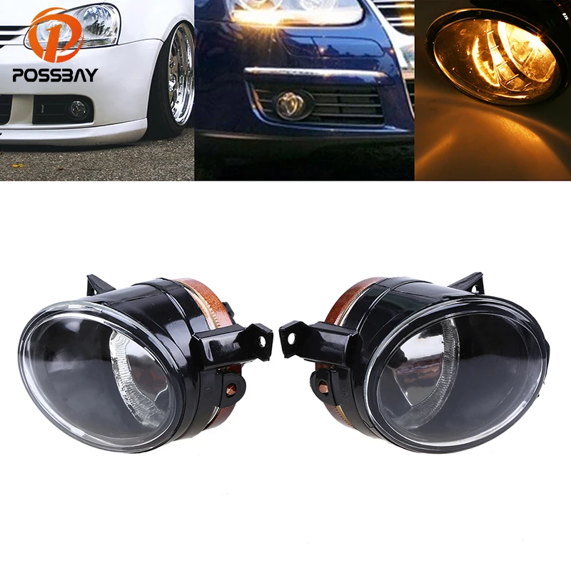 POSSBAY Front Side Bumper Fog Lights Fit for 2004 2010 VW ...