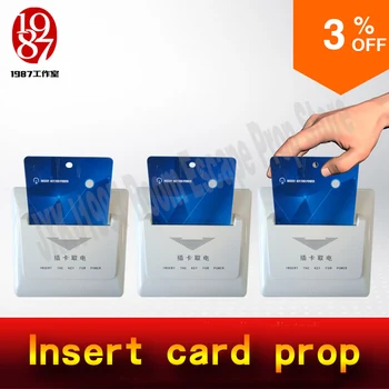 

Takagism game real life escape room game insert card in the slot to unlock from JXKJ1987 for real life adventurer game props