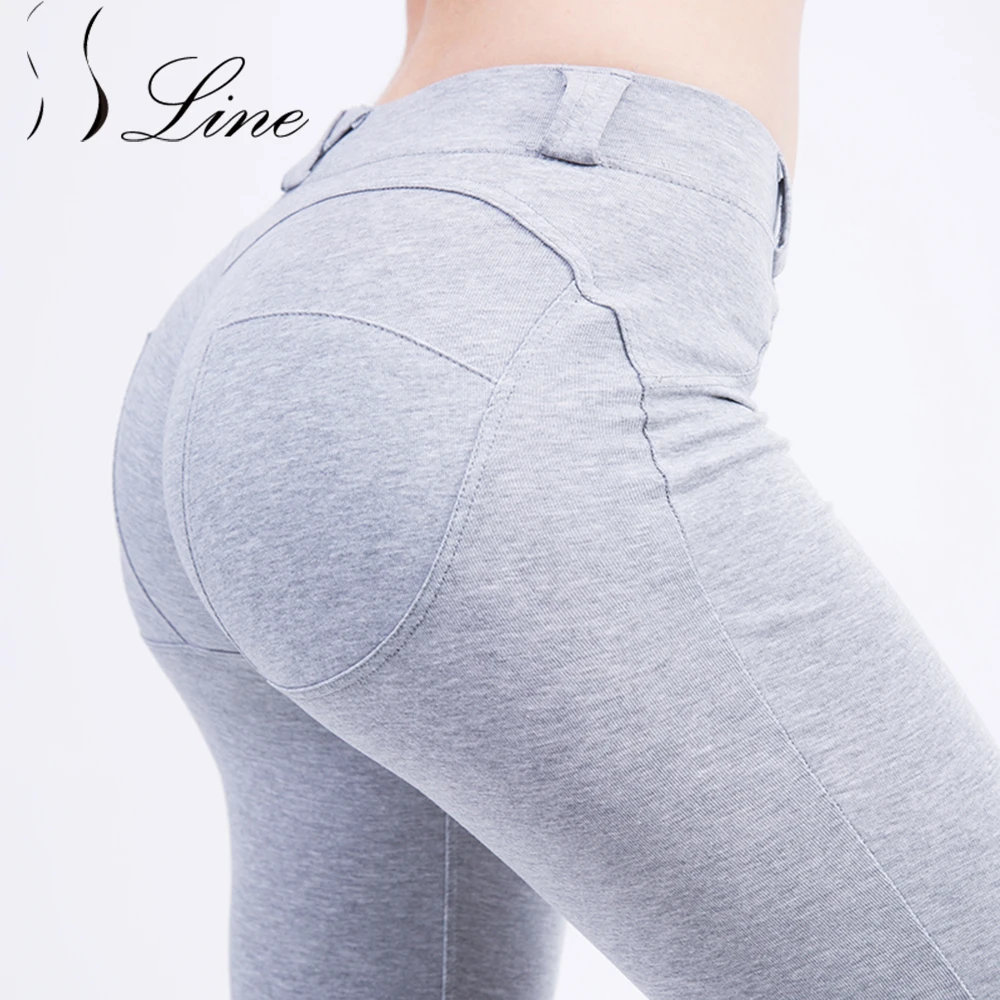 SSLine Good Quality Leggings Push Up Elastic Pants Sexy Women Thin