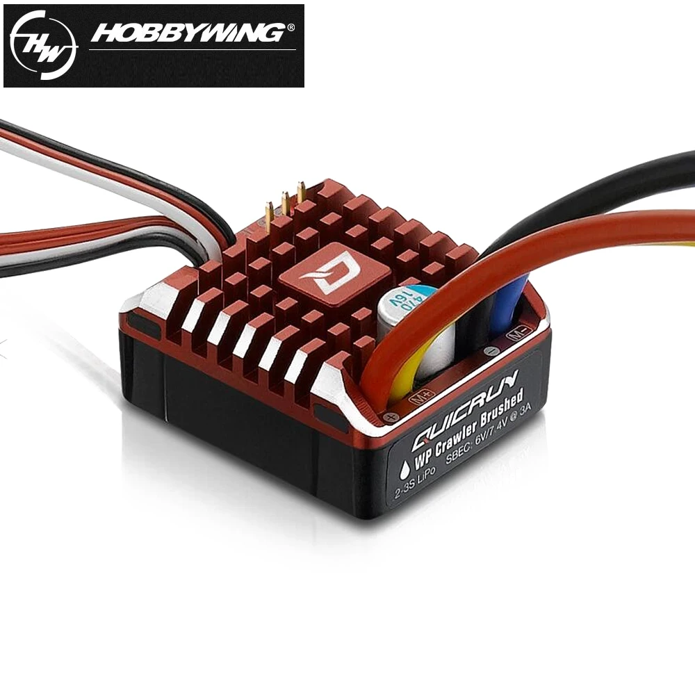 1 шт. Hobbywing QuicRun WP 1080 Водонепроницаемый матовый ESC 6 в/7 4 В 3 А BEC 2 3S Lipo для 1/10 1/8 RC