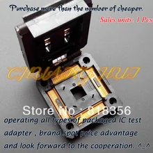 Pitch=0.5mm Size=28mmX28mm IC51-2084-1052-5 Test socket Clamshell types TQFP208 QFP28 IC SOCKET