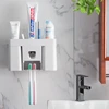 Convenient Magnetic Toothbrush Holder Save Space Storage Dust-proof Bathroom Accessories Automatic Durable Toothpaste Dispenser 2