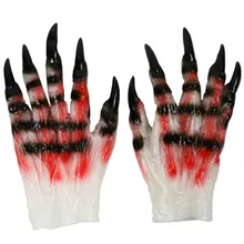 Хэллоуин террор реквизит перчатки Аксессуары для косплея Орлиный коготь дьявол ручная одежда для мужчин и женщин Череп когти призрака представление