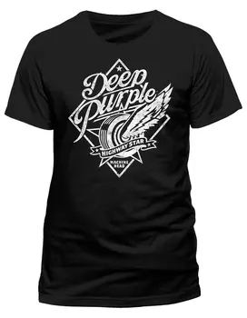 

DEEP PURPLE' HIGHWAY STAR 'T-SHIRT - NUOVO E ORIGINALE Men T Shirt 100% Cotton Print Shirts Cool O-Neck Tops