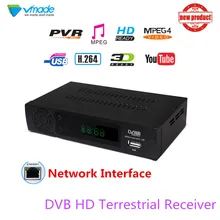 Vmade новейший полностью HD цифровой DVB T2 наземный телеприставка поддерживает YouTube PVR MPEG-2/MPEG-4 H.264 1080p HD DVB T2 приемник