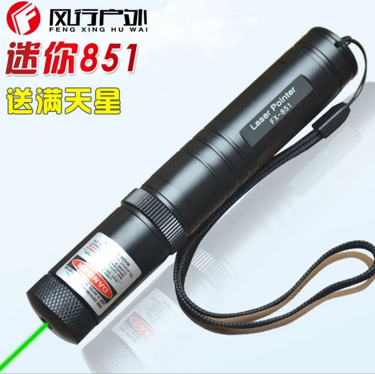

LED green laser Flashlight pointer Visible Beam light teaching meeting Portable hunting red laser 16340 recharge battery