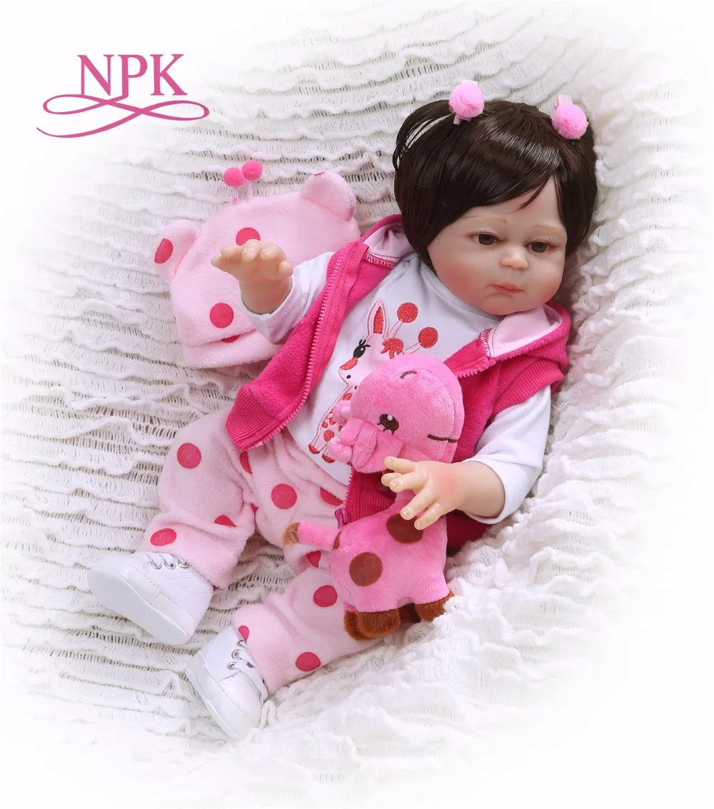 19 дюймов силиконовая кукла bebes Reborn Baby Touch настоящая Мода Детские подарки на день