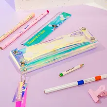 Лазерная голограмма Bentoy Кошельки для монет пенал для девочек сверкающий чехол для макияжа Hasp Milkjoy прозрачная коробка для ручек Студенческая монета унисекс