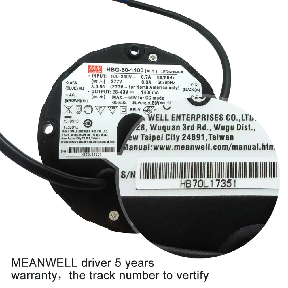 CREE CXB3590 100 Вт COB светодиодный светильник IP65 с cd-контактным радиатором Meanwell драйвер замена HPS 200 Вт лампа для выращивания