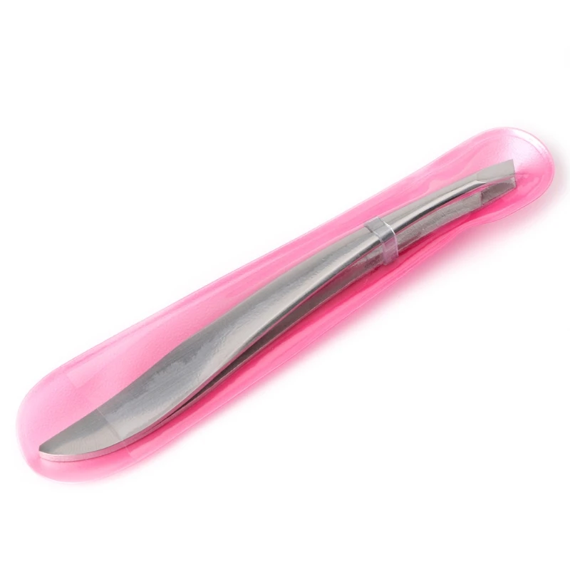 Pro Stainless Steel Eyebrow Tweezers Hair Remover Beauty Slanted