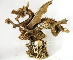 

Collectible Tibetan Bronze dragon Statue