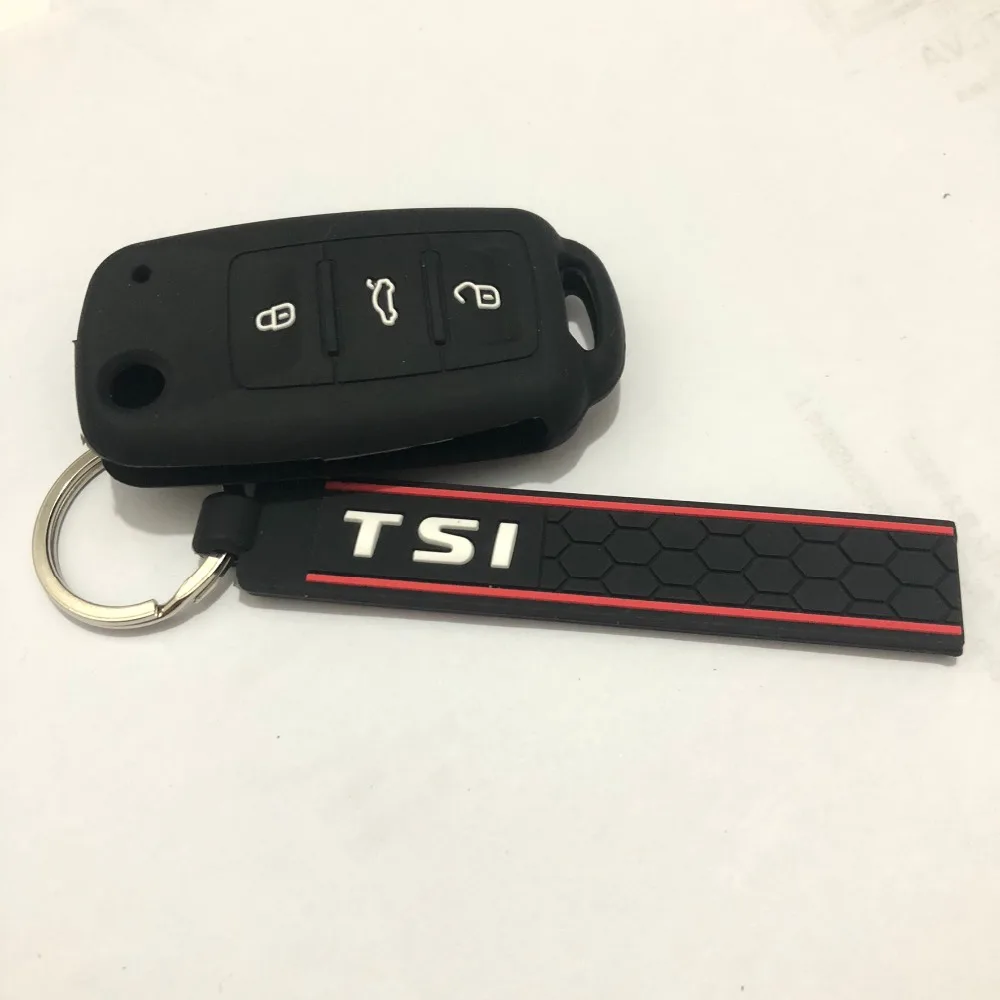 Силиконовый брелок с откидной крышкой для Volkswagen Sagitar GOLF MAGOTAN Polaris Boracay CC Touareg Tiguan Polo