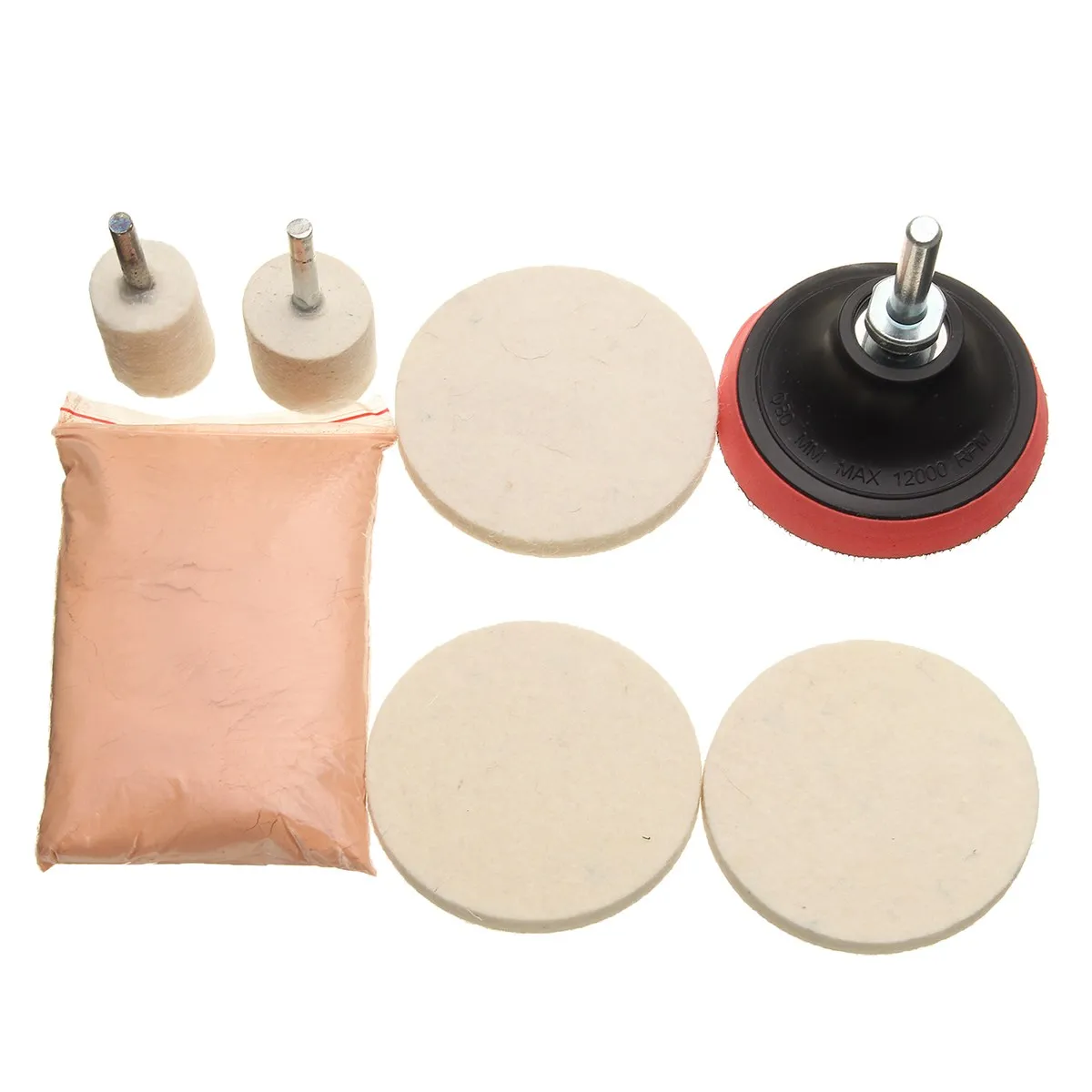 Buy 120g Polishing Kit Cerium Oxide Powder Felt